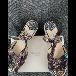 JIMMY CHOO “Pepper” Wedge Platforms size 41